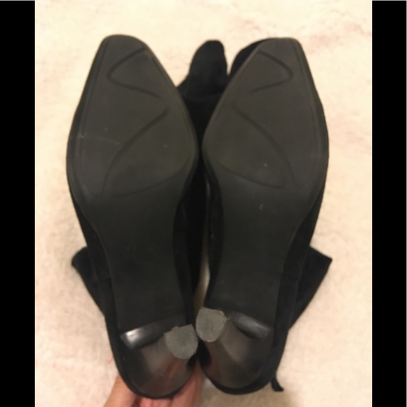 Blake Scott black suede heeled boots - Picture 3 of 8